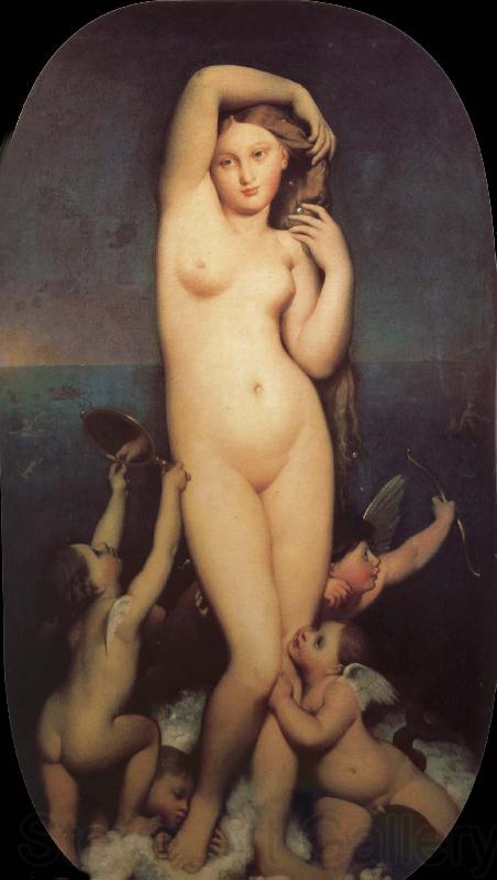 Jean-Auguste Dominique Ingres Love and beautiful goddess Norge oil painting art